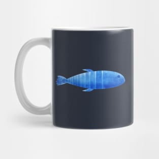 Blue watercolor fish Mug